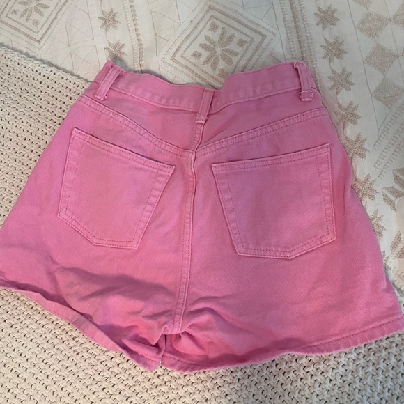 Pink Denim Shorts - Picture 3 of 4